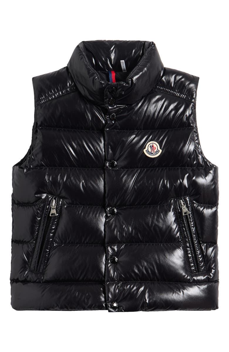 Moncler Kids' Tib Quilted Down Puffer Vest, Main, color, Black