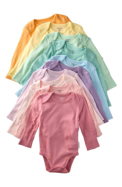 Blake Assorted 5-Pack Long Sleeve Organic Cotton Bodysuits