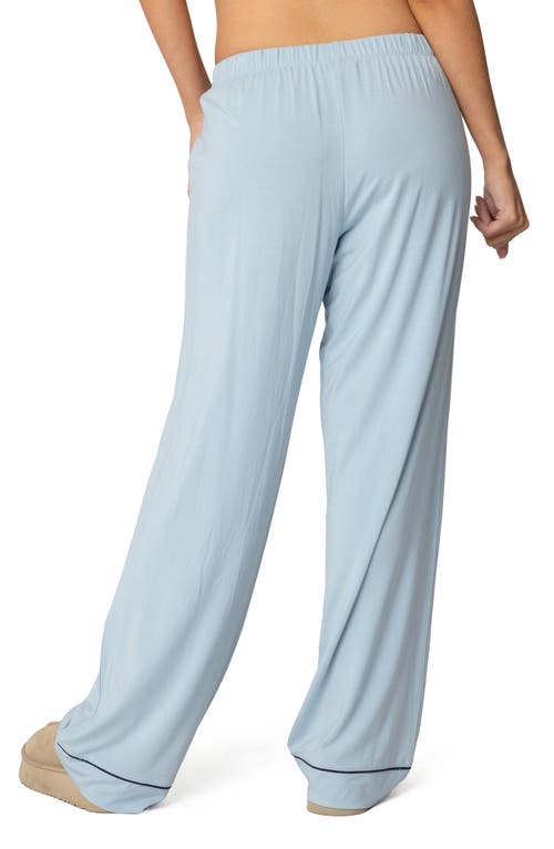 Shop Edikted Jeanette Pajama Pants In Light-blue