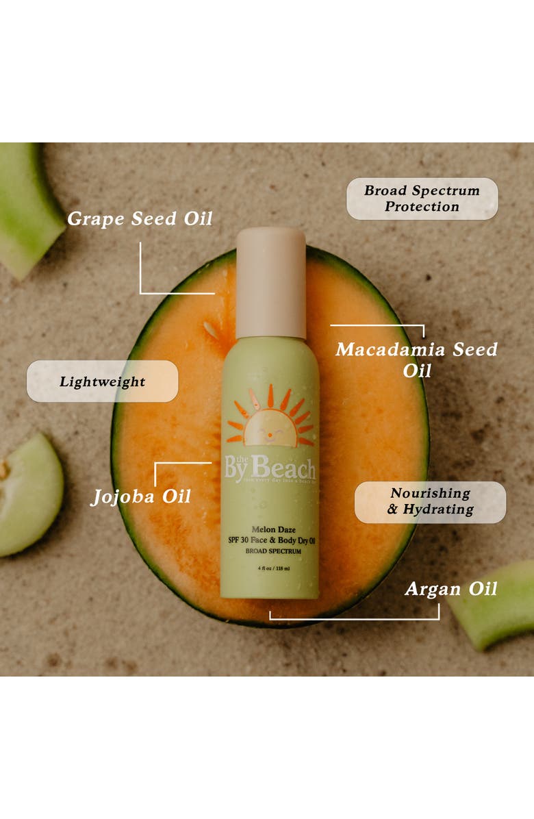By the Beach Suncare Melon Daze SPF30 Dry Oil 4oz, Alternate, color, Green