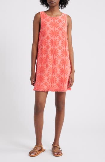 Rails Ginger Dress In Red Sunburst Jacquard