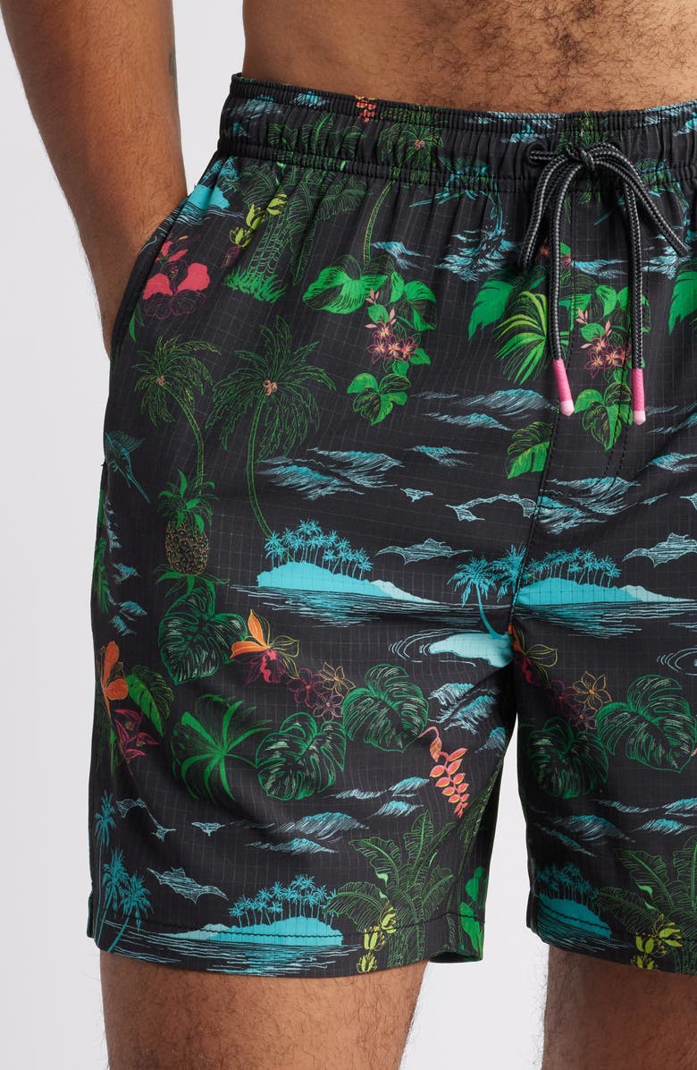 Tommy Bahama Naples Neon Shores Swim Trunks, Alternate, color, 