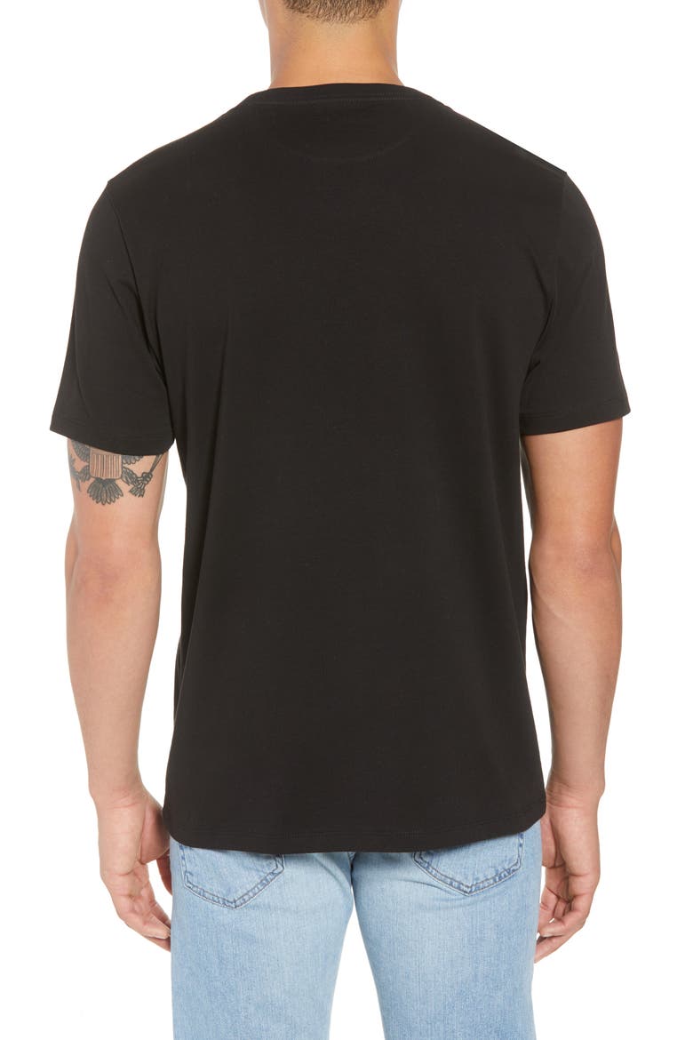 Heavyweight Classic Fit Cotton T-Shirt, Alternate, color, NOIR