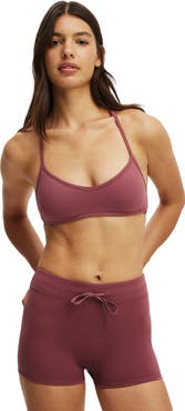 COTTON ON BODY Women's Active Ultra Soft Halter Open Back Crop