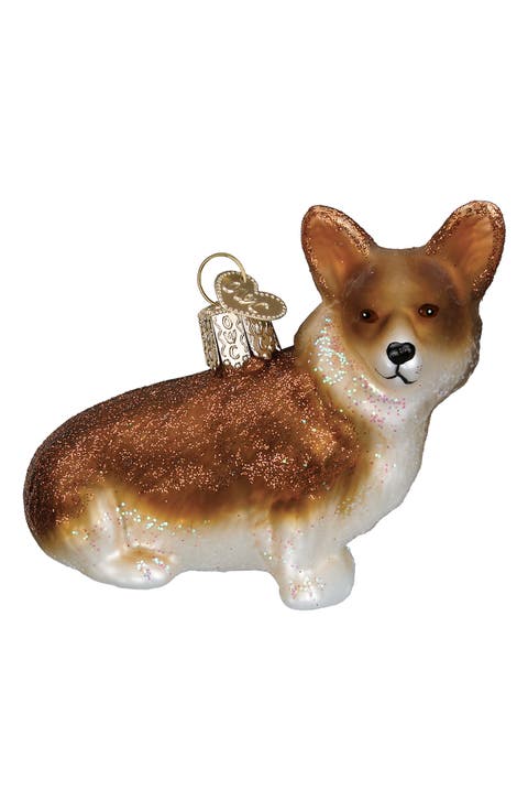 Pembroke Welsh Corgi Glass Ornament