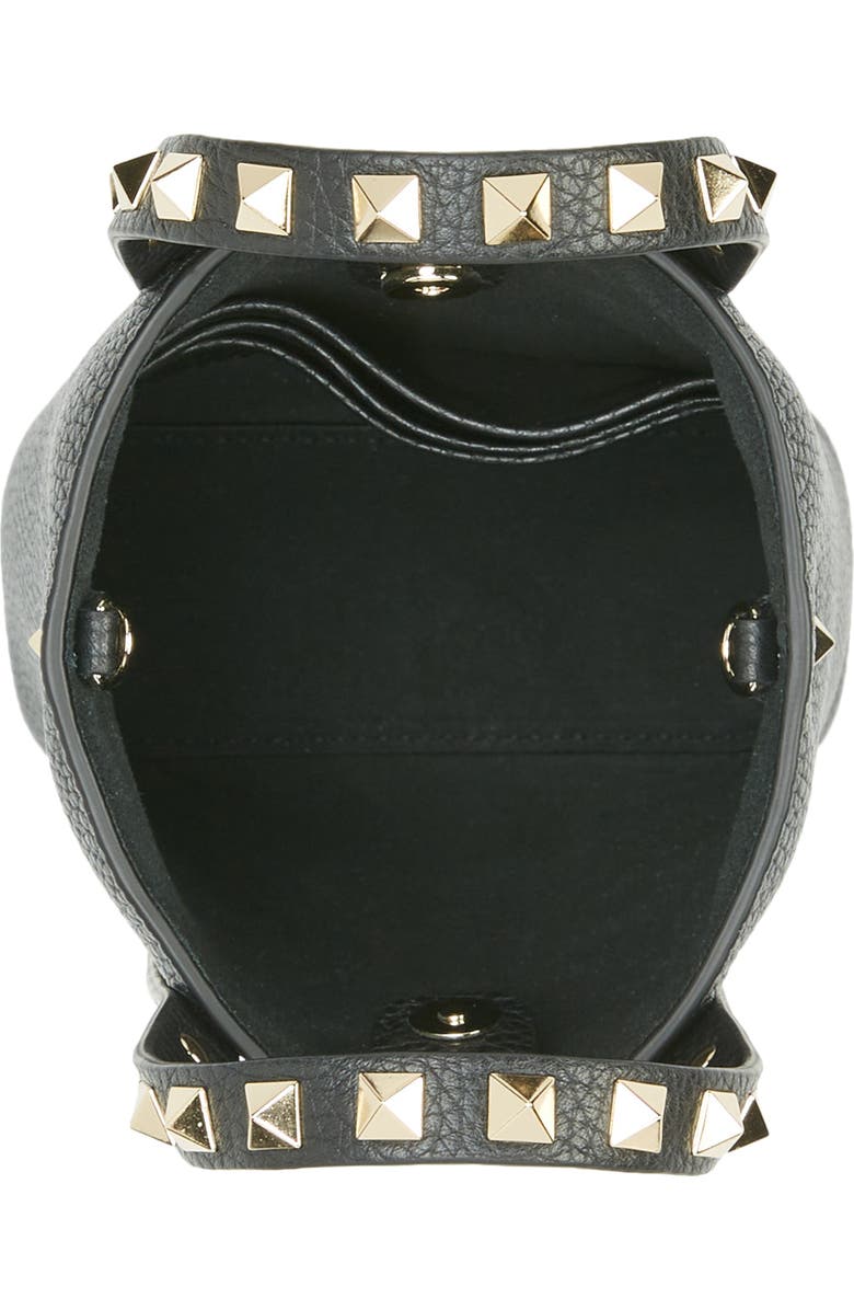 Valentino Garavani Rockstud Leather Tote, Alternate, color,