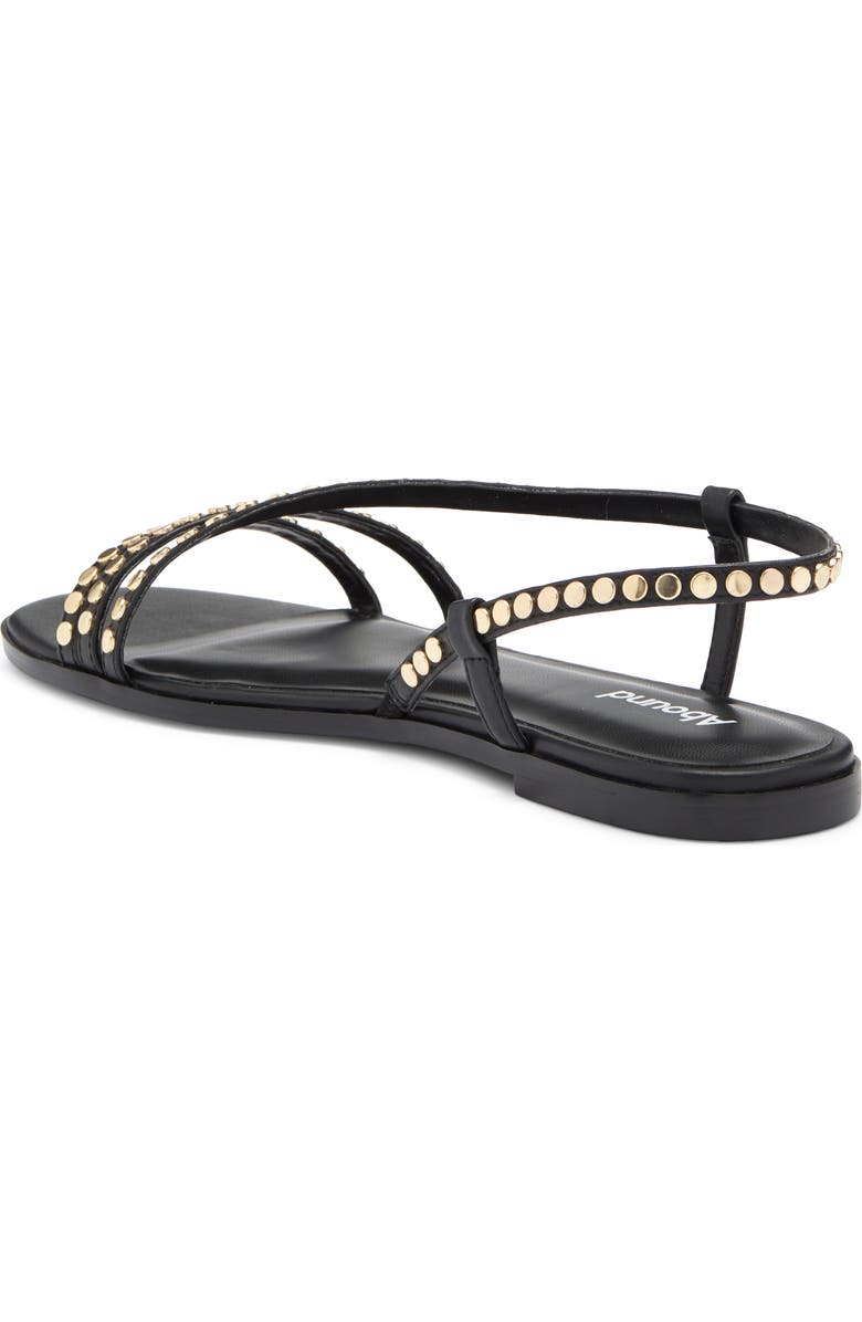 Abound Rora Flat Stud Sandal, Alternate, color, Black