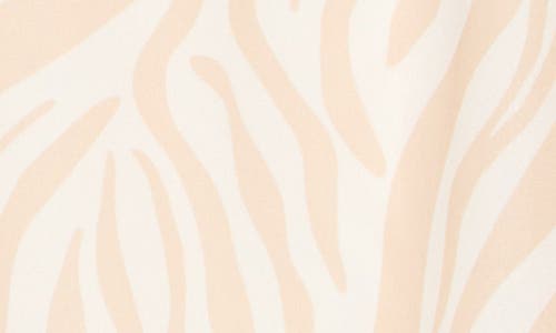 Gemma + Jane Georgette Button Front Top In Animal Print Beige