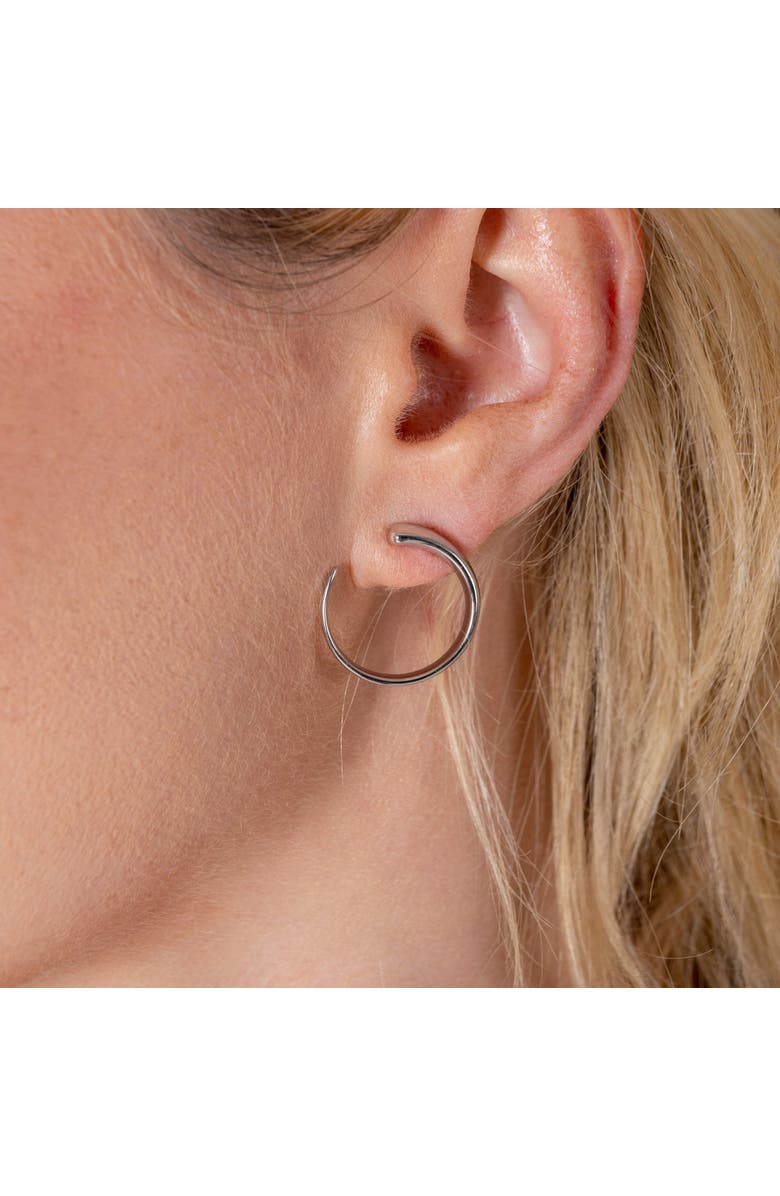 Lucy Quartermaine Large Luna Studs, Alternate, color, Sterling Silver