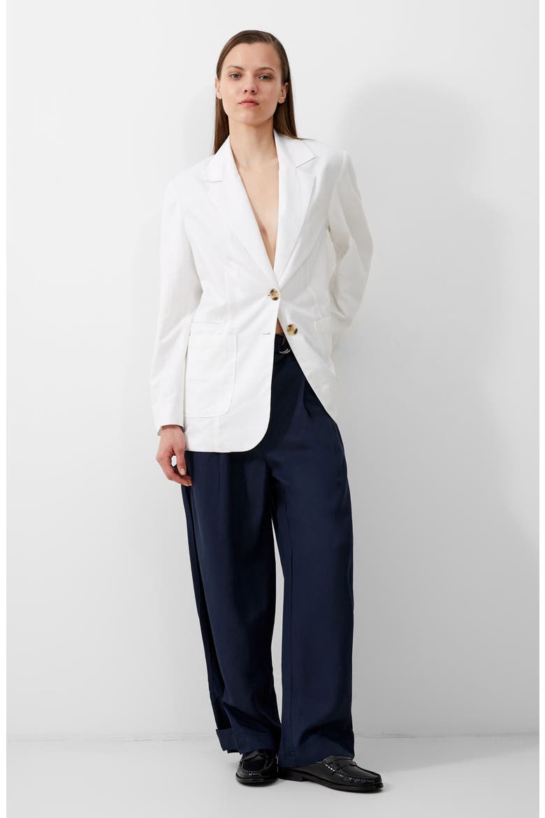 Alania Blazer, Alternate, color, SUMMER WHITE