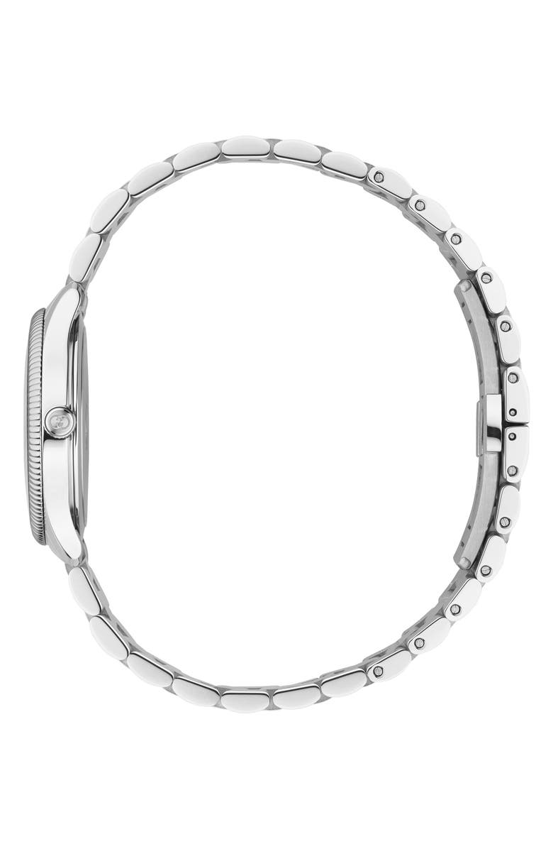 Gucci G-Timeless Diamond Slim Bracelet Watch, 29mm, Alternate, color, Blue/ Silver