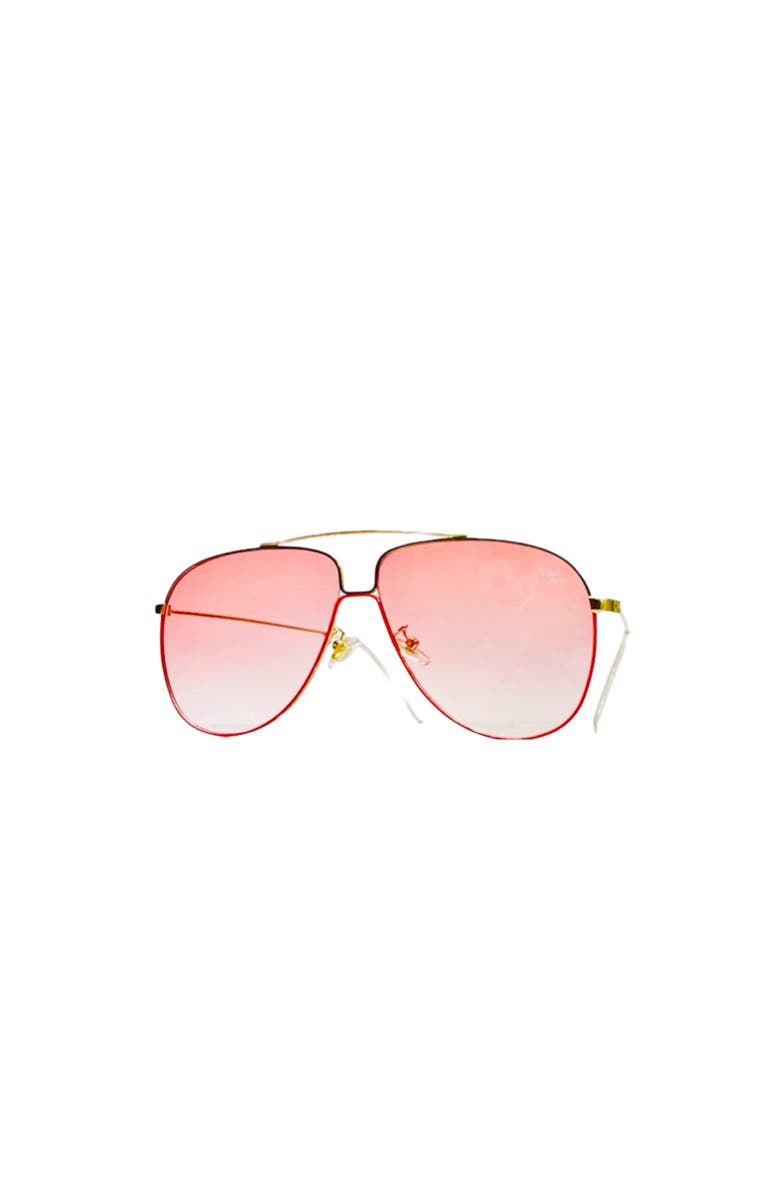 Tribal ëyës Highlife Rose 58mm Aviator Sunglasses, Alternate, color, Pink