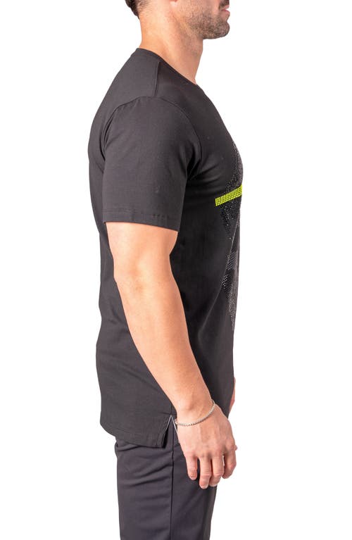 Maceoo Pixel Skull Graphic T-shirt In Gray