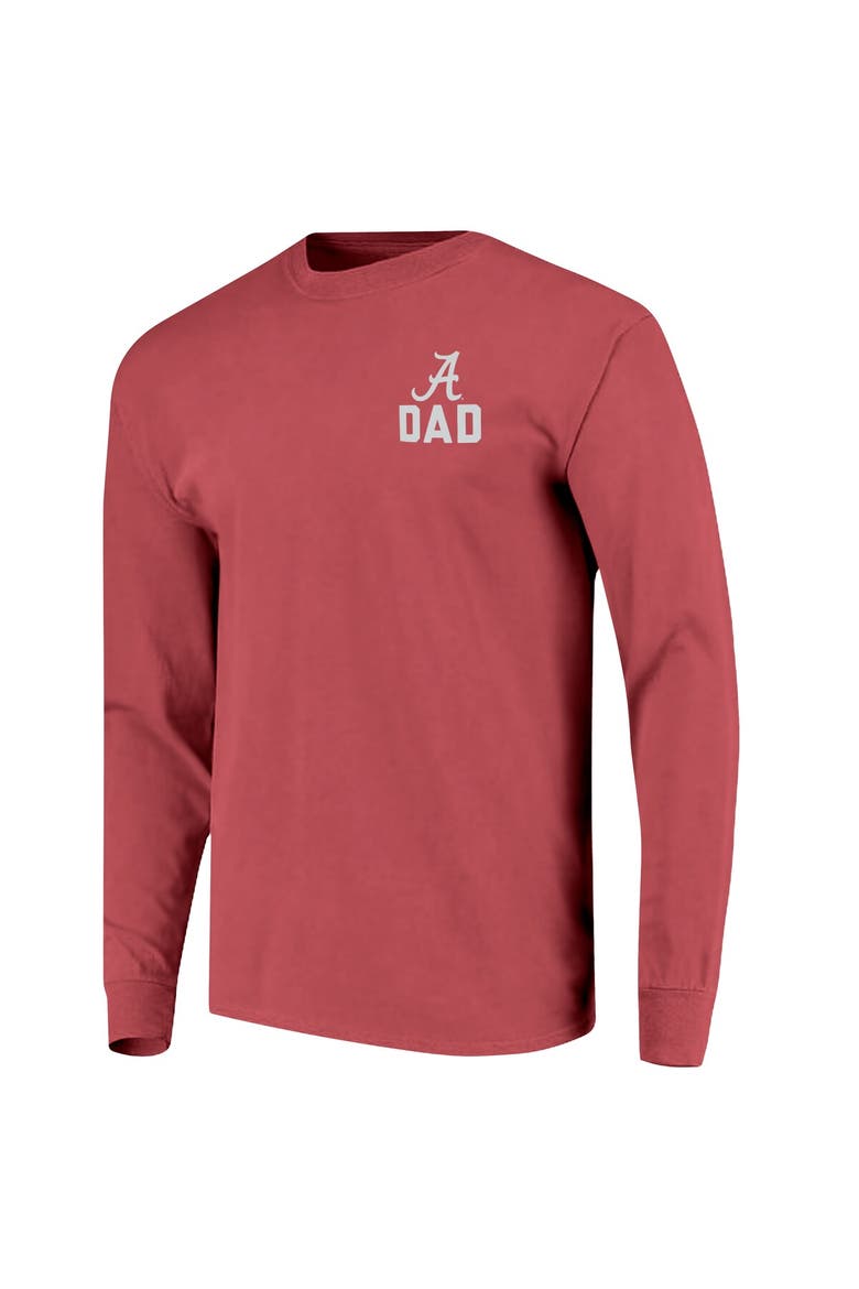 Men's Crimson Alabama Crimson Tide Father's Day Campus Drawing Long Sleeve T-Shirt, Alternate, color, Crimson