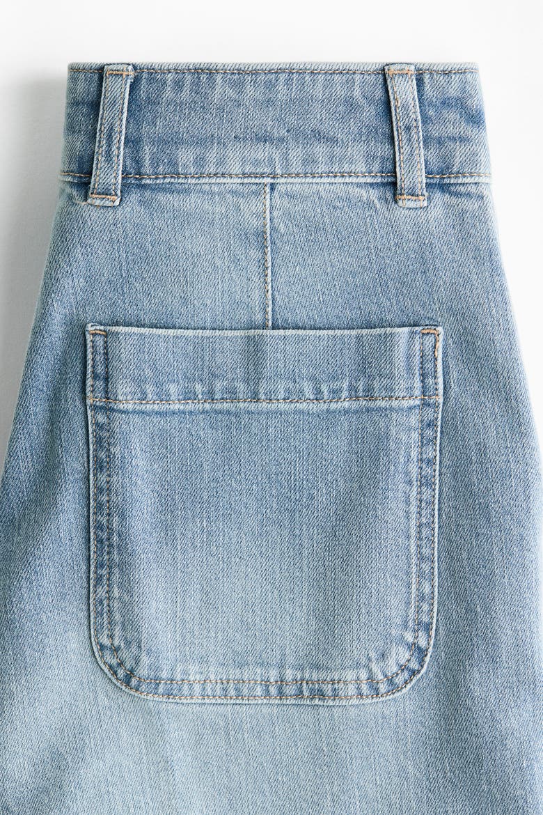 Wide High Jeans, Alternate, color, Light denim blue