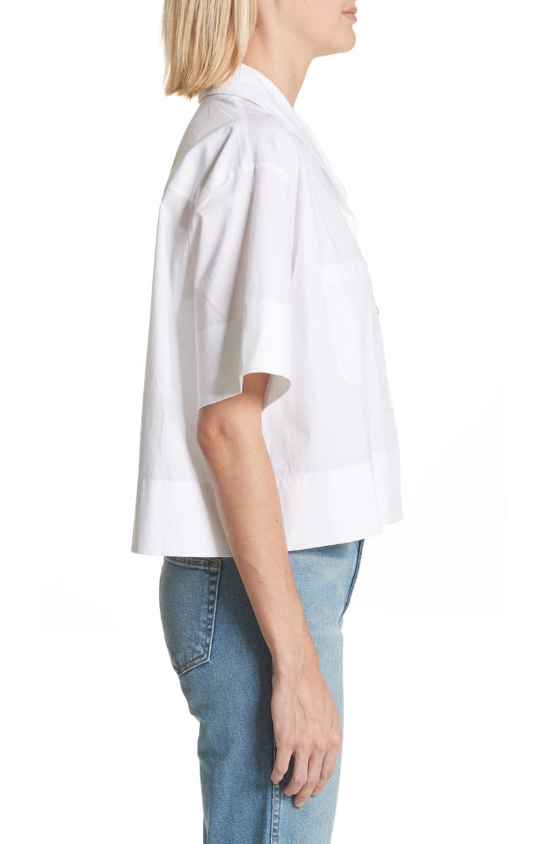 Acne Studios Lelia Crop Blouse, Alternate, color,