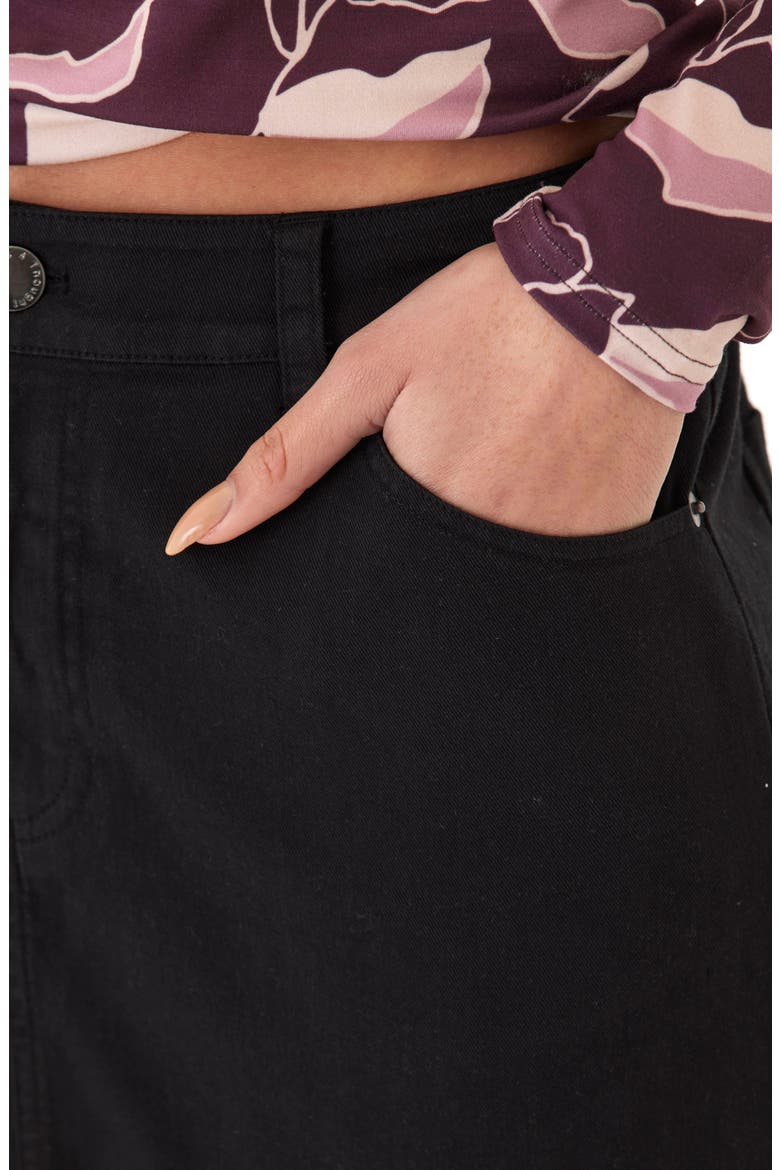 Delanie Stretch Maxi Skirt, Alternate, color, BLACK