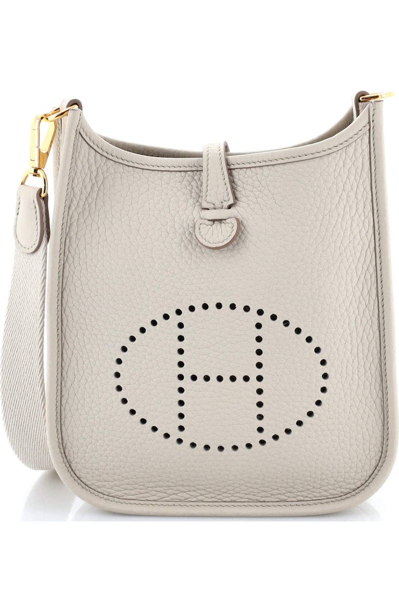 Pre-Owned Hermes Evelyne Bag Gen III Clemence TPM, Main, color, Beton