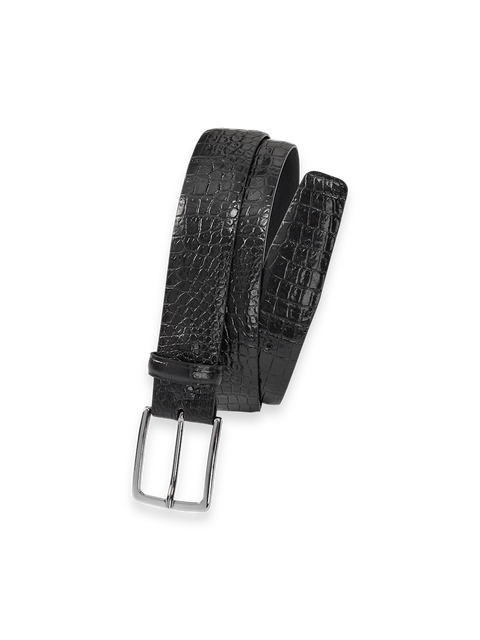 Crocodile Embossed With Changeable Buckle Belt