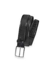 Paul Fredrick Crocodile Embossed With Changeable Buckle Belt