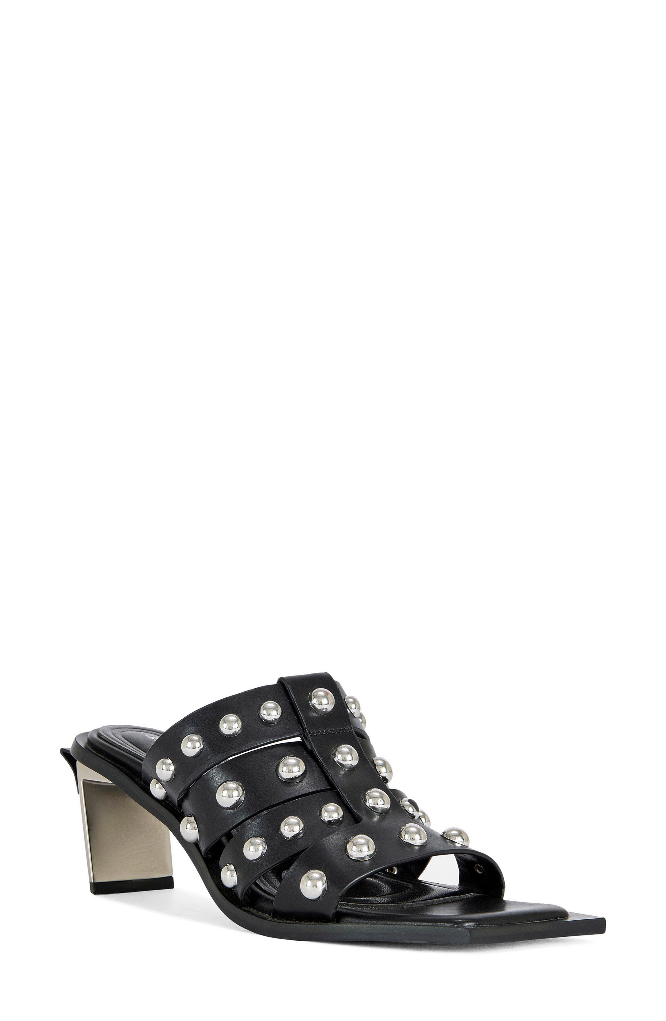 AZALEA WANG Vandal Studded Sandal, Main, color, 