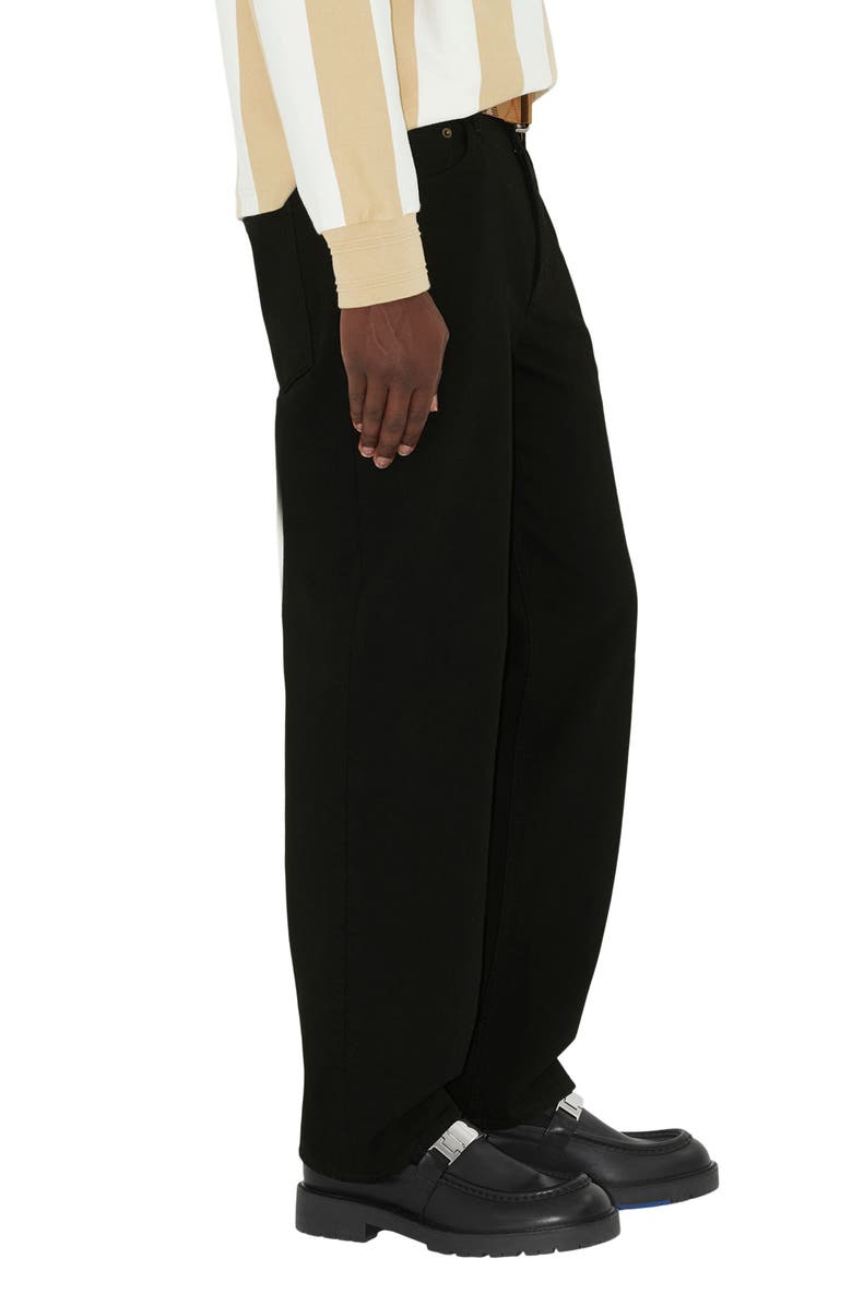 Burberry Loose Fit Jeans, Alternate, color, Black