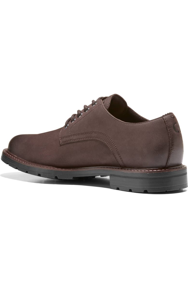 Cole Haan Chamberlin Grand Plain Toe Derby, Alternate, color, Dark Chocolate Nubuck / Black