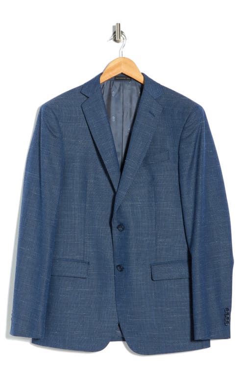 John Varvatos Star Usa Plaid Knit Sport Coat In Blue
