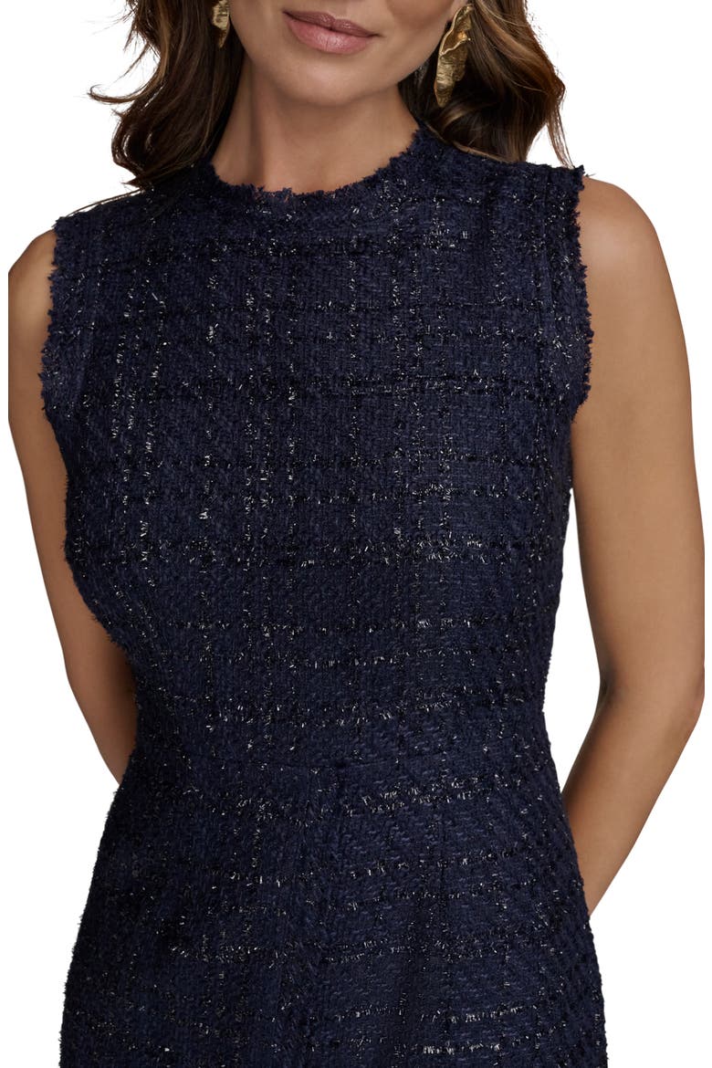 Tweed Sheath Dress, Alternate, color, INDIGO