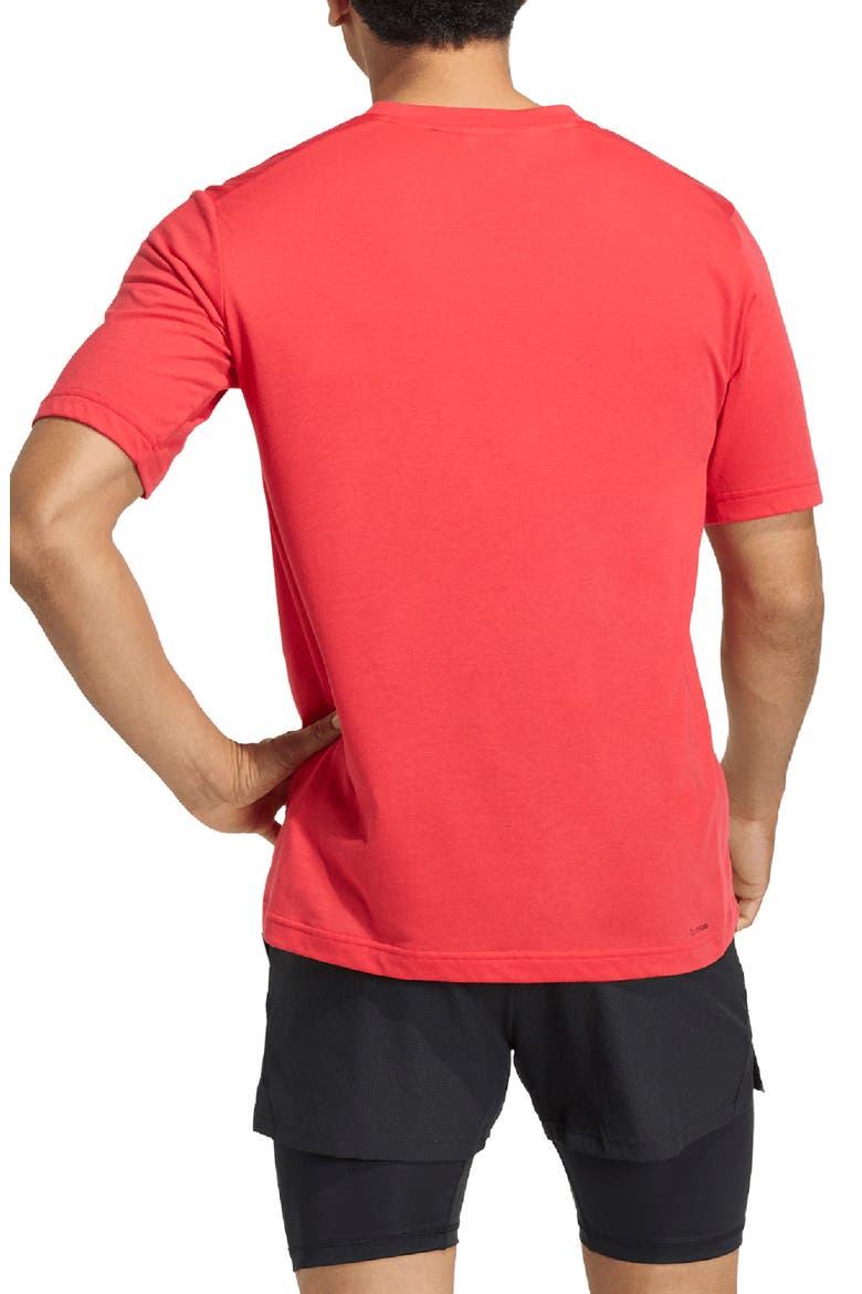 Climacool Workout Essentials Base T-Shirt, Alternate, color, PURE RUBY