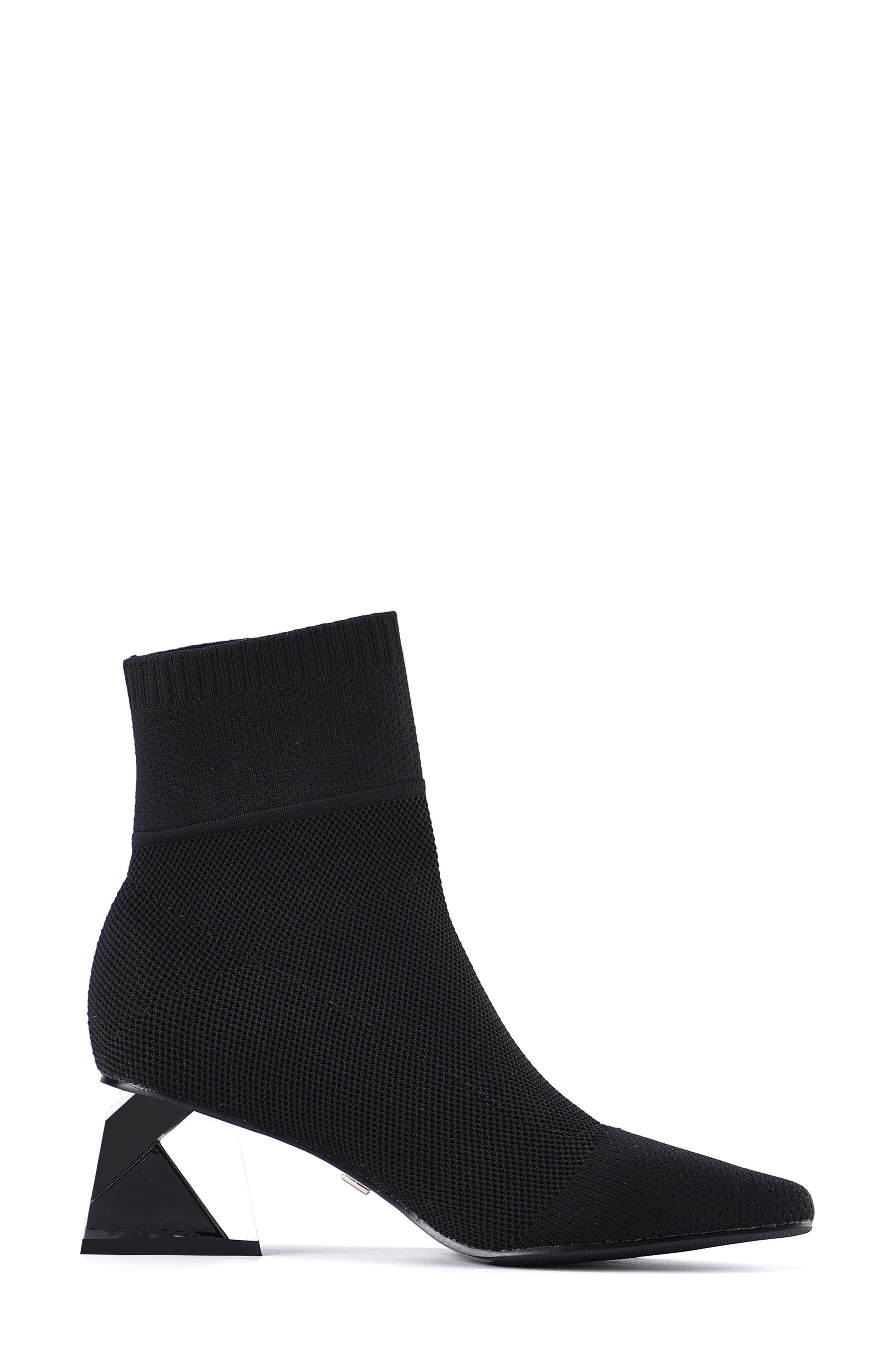 NINETY UNION Sidney Block Heel Sock Bootie, Alternate, color, Black