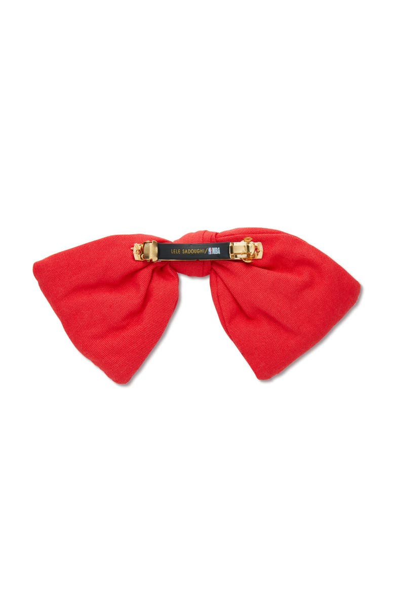 Lele Sadoughi NBA Miami Heat Bow Barrette, Alternate, color, 