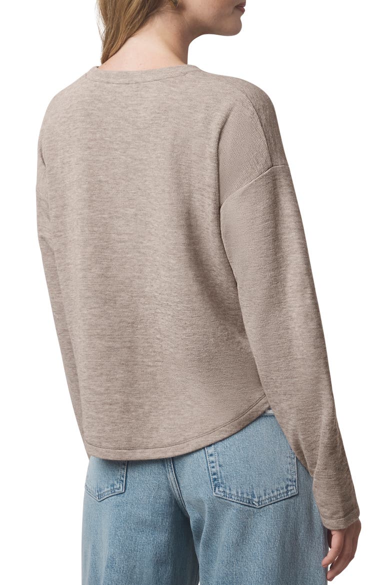 Callista Long Sleeve T-Shirt, Alternate, color, LIGHT CEDAR BEIGE HEATHER