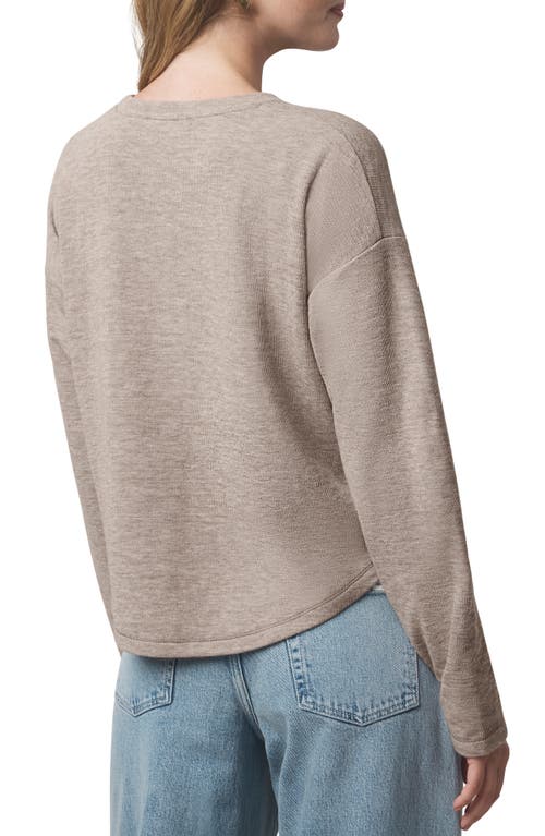 Splendid Callista Long Sleeve T-shirt In Brown