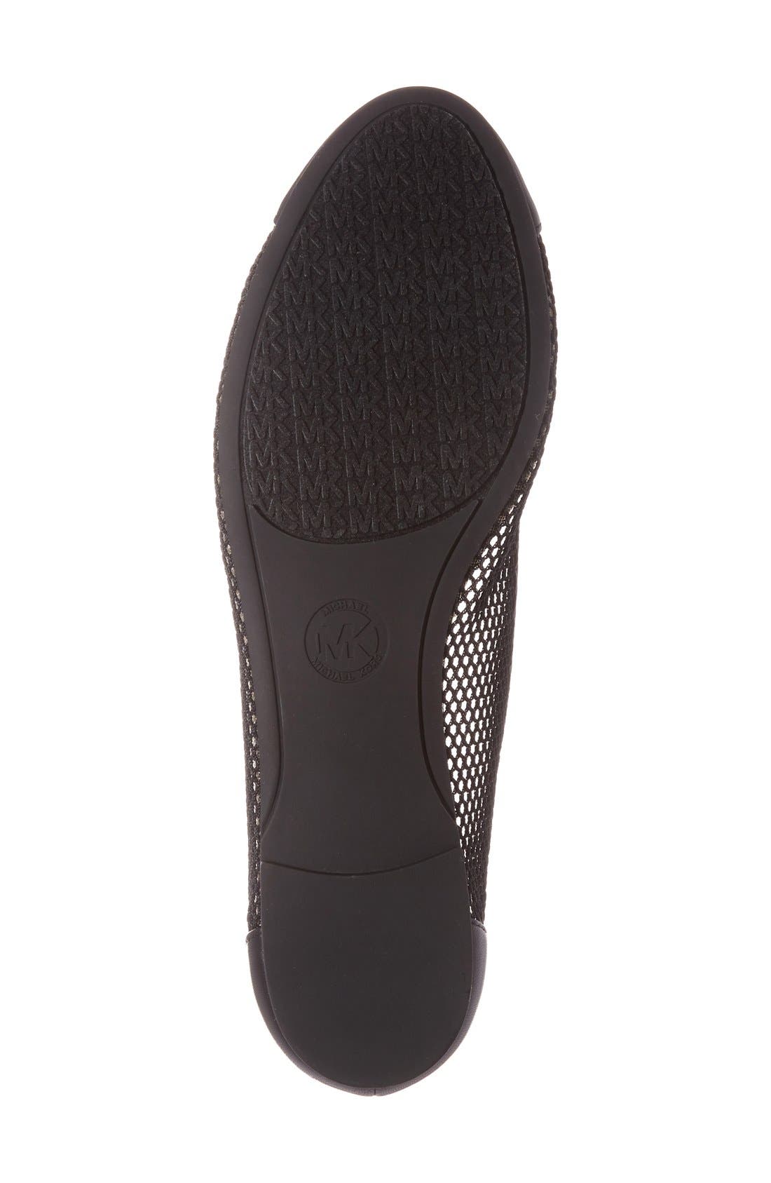 'Joni' Ballet Flat, Alternate, color, BLACK LEATHER