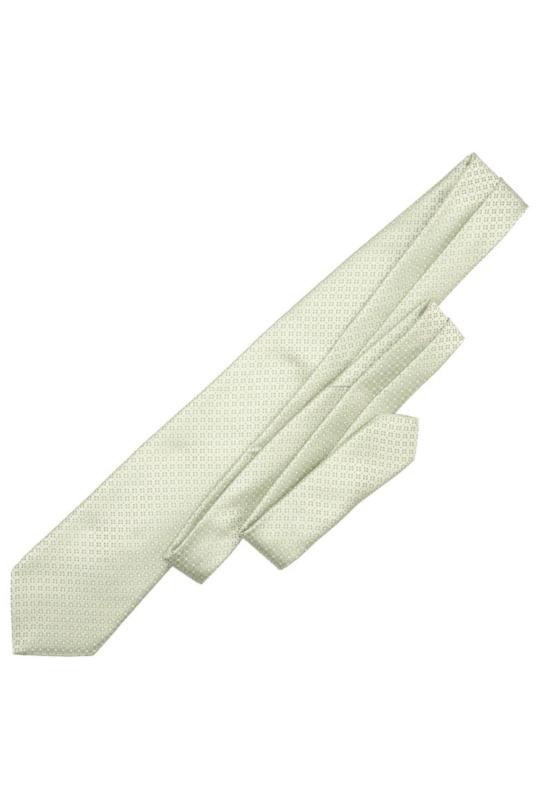 Romeo - Silk Jacquard Tie for Men, Alternate, color, Mint Sorbet