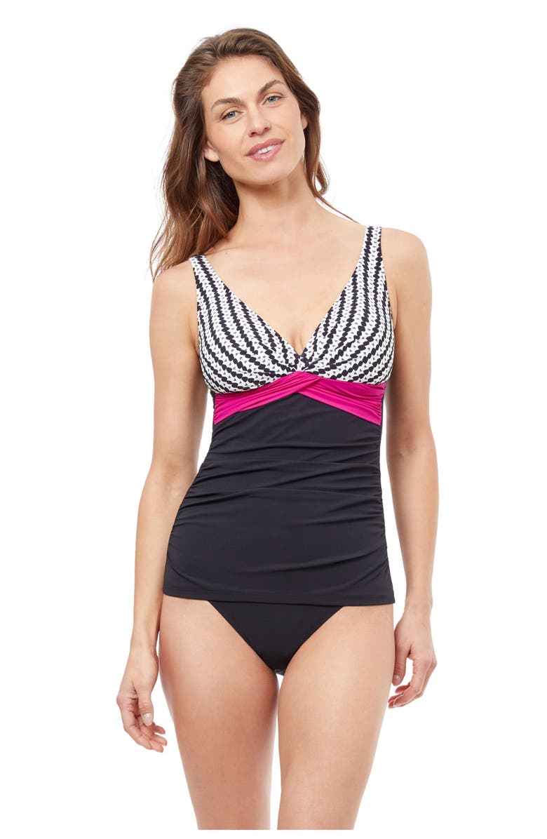 Profile by Gottex Enya D-cup Tankini Swim Top, Main, color, 