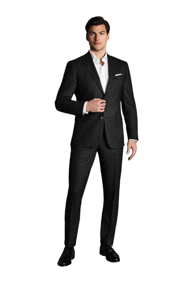 Charles Tyrwhitt Slim Fit End On End Ultimate Performance Suit Jacket, Main, color, Charcoal Grey