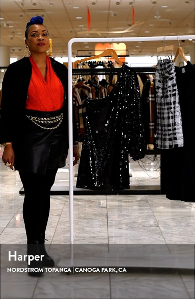 Katya One-Shoulder Sequin Minidress, sales video thumbnail