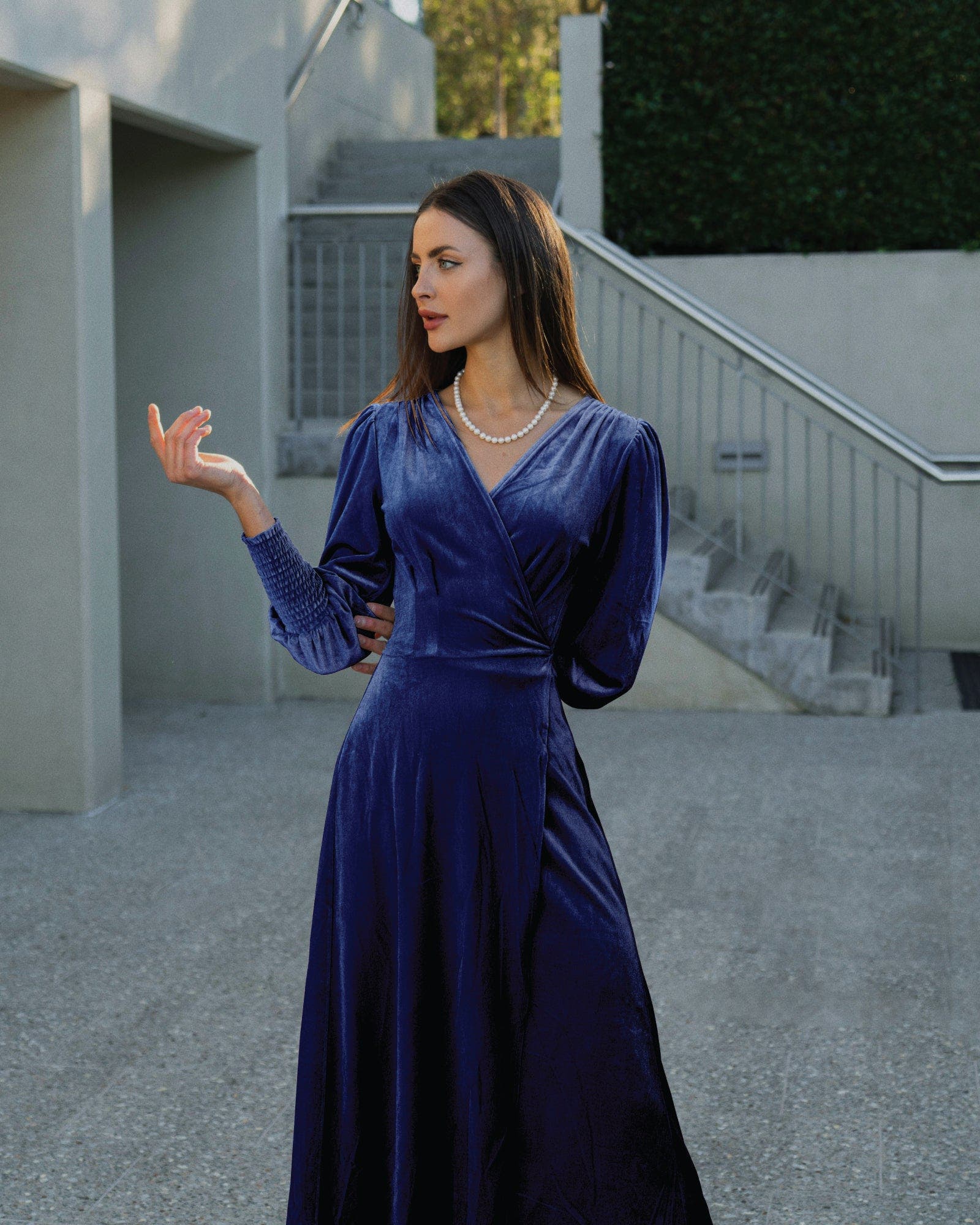 velvet wrap dress The Sustainable Velvet Collection Wrap Dress