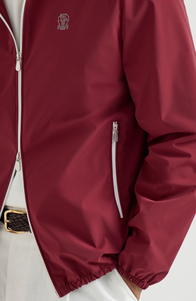 Brunello Cucinelli Nylon jacket, Alternate, color, Cherry