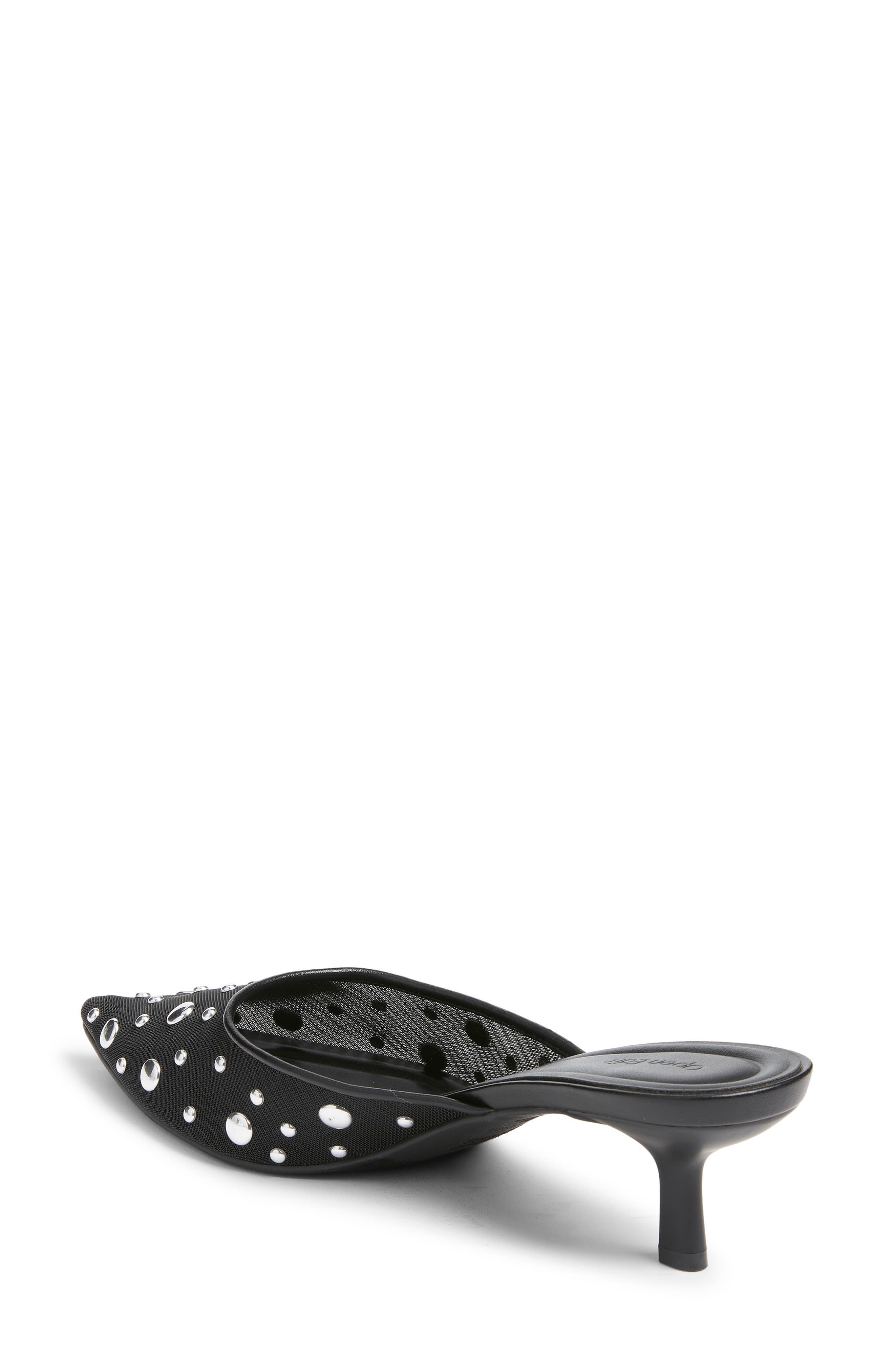 Carmen Mule Pump, Alternate, color, BLACK- SILVER STUD
