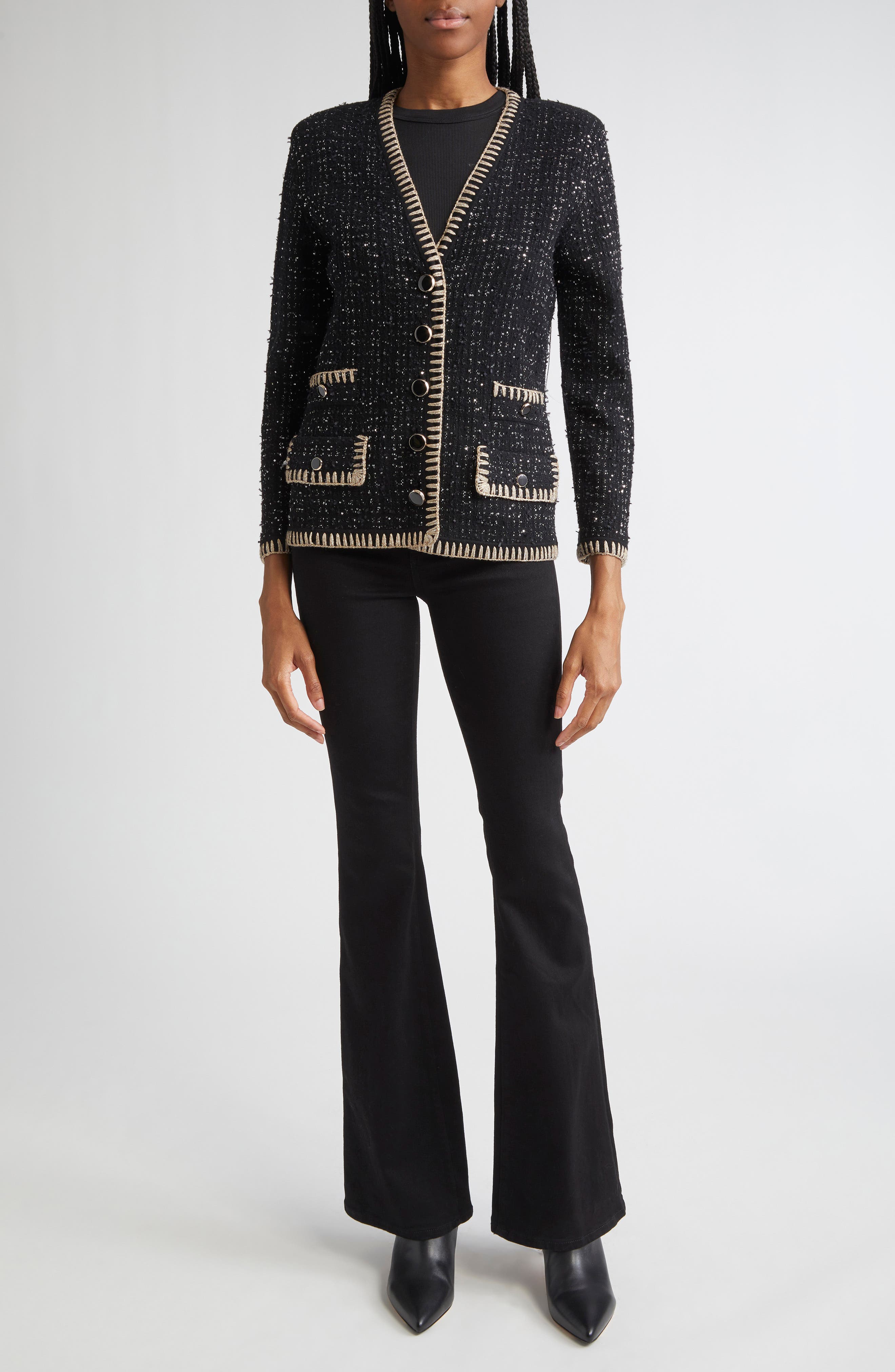 Ceriani Metallic Knit Jacket - image 2