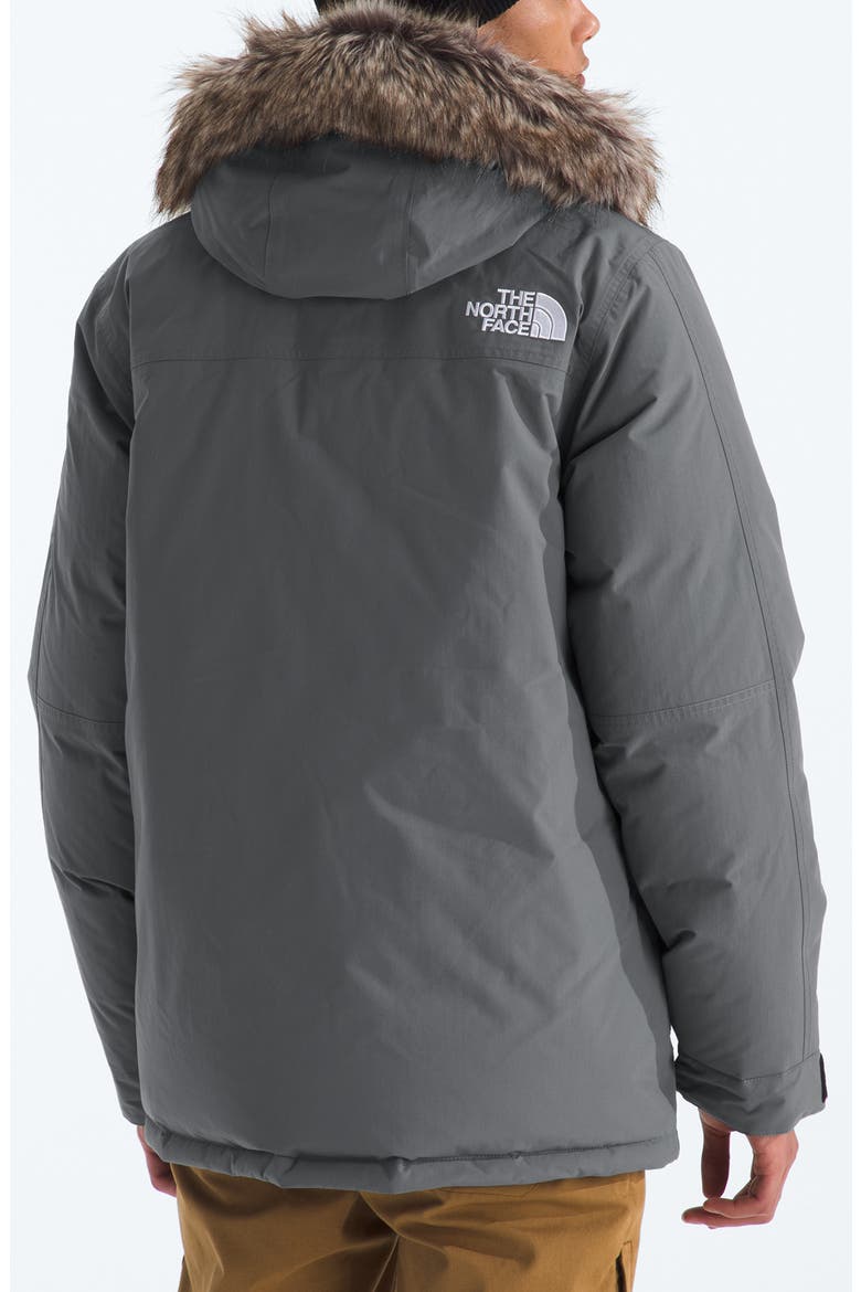 THE NORTH FACE MCMURDO ダウンジャケット グレー McMurdo Waterproof 600 Fill Power Hooded Down Parka with Faux Fur