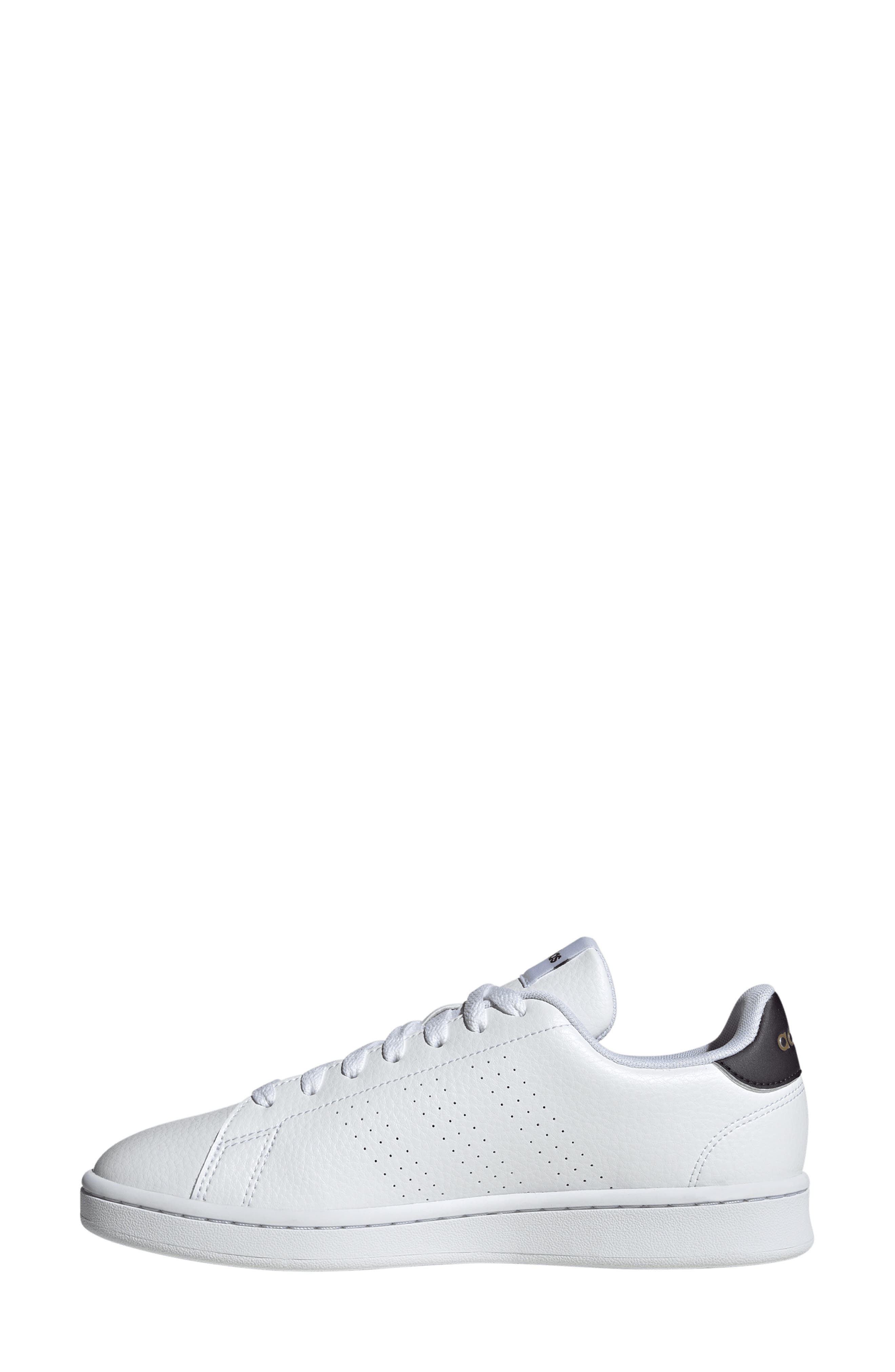 adidas Advantage Trainer, Alternate, color, White/White/Black