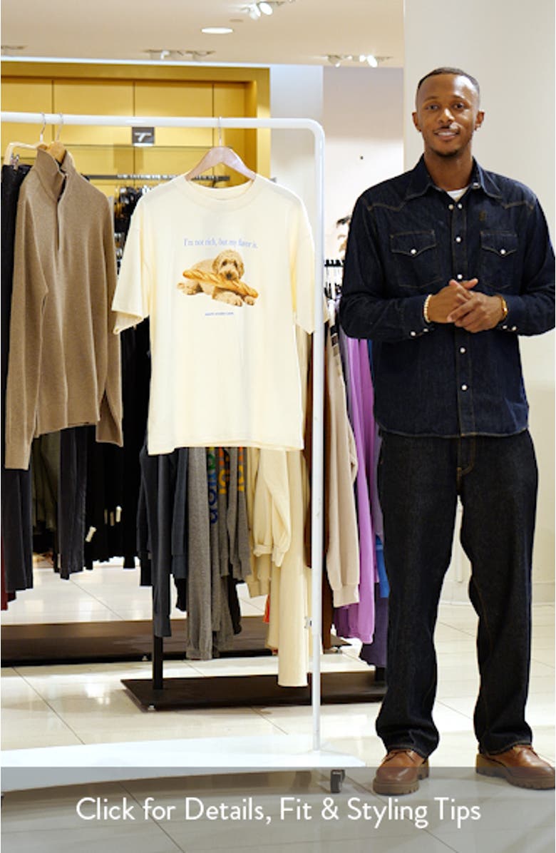 Not Rich Dog Drappo Graphic T-Shirt, sales video thumbnail