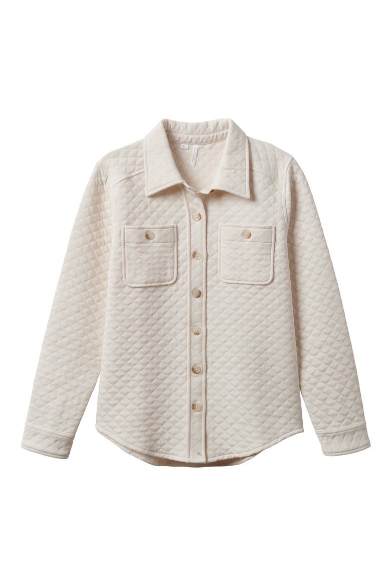 Cressida Quilt Jacquard Jacket, Alternate, color, EGGNOG