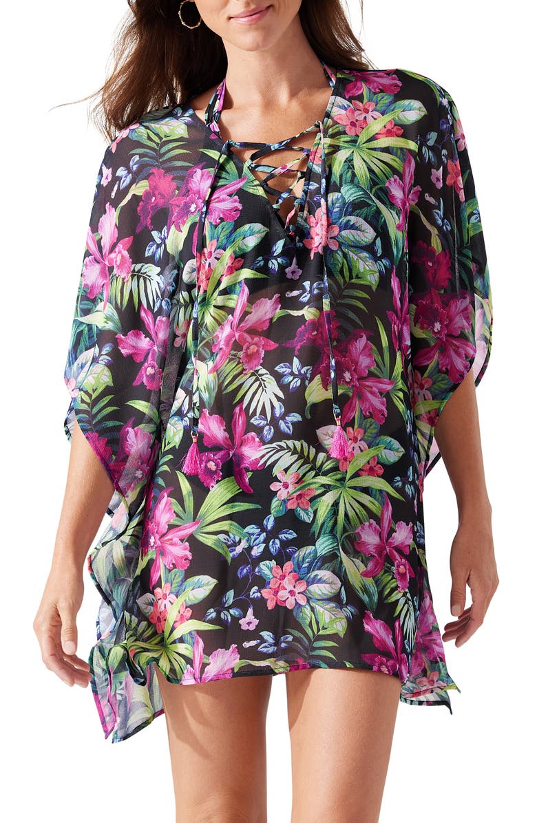 Tommy Bahama Coastal Gardens Cover-Up Tunic Top, Main, color,