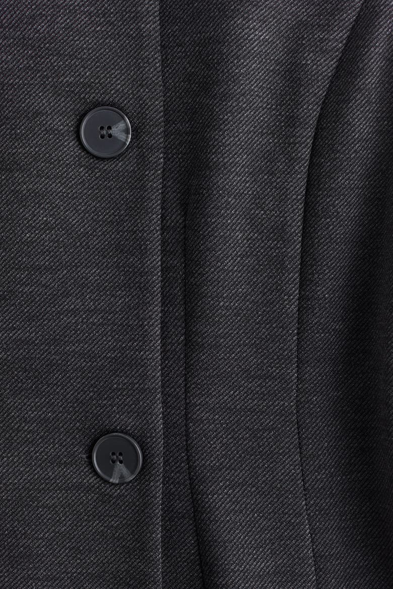 Double-breasted Waistcoat, Alternate, color, Dark gray melange