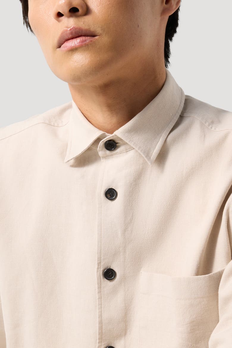 Linen Blend Shirt Heiko, Alternate, color, Sand
